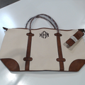 BLOOPER BAG: Monogrammed Vintage Weekender