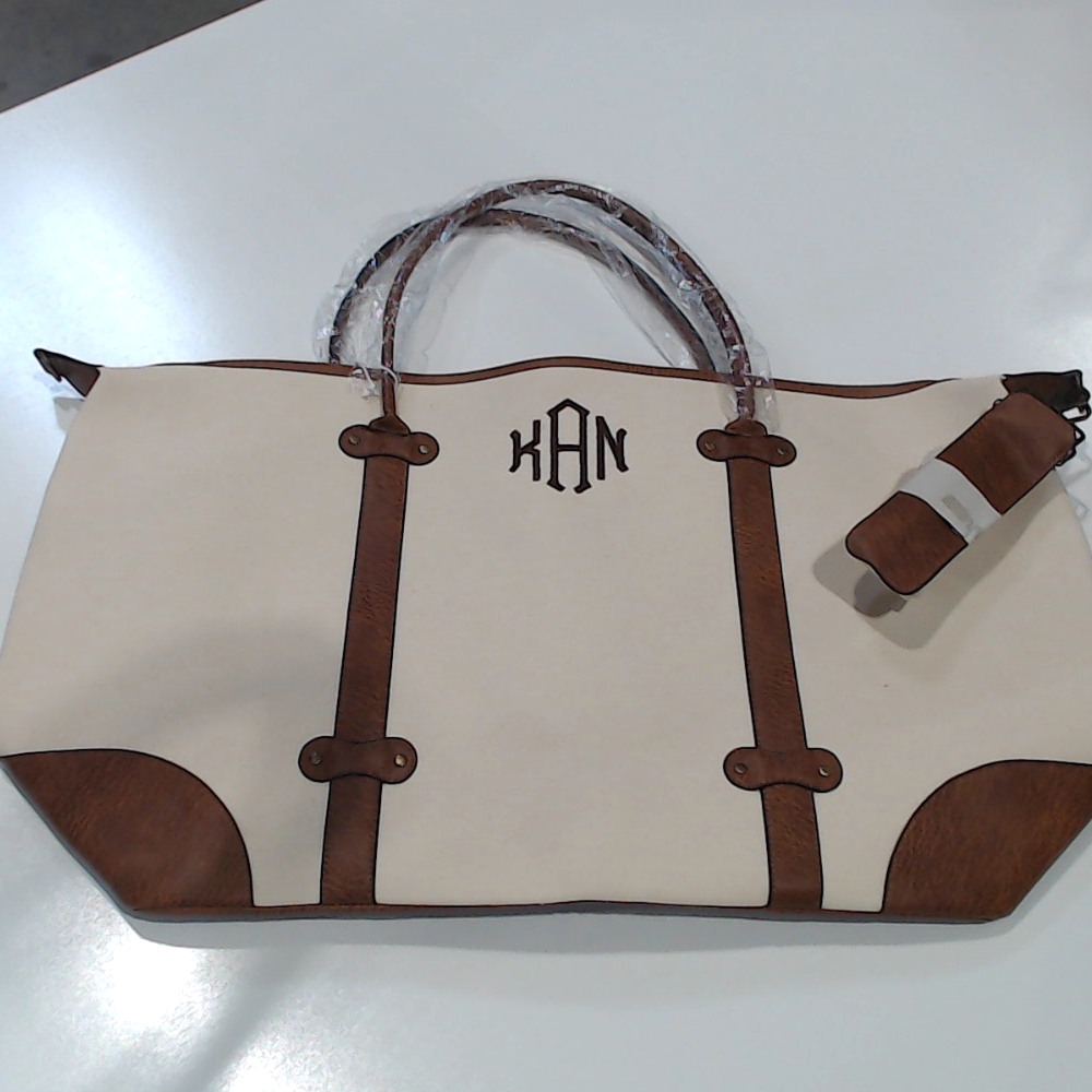BLOOPER BAG: Monogrammed Vintage Weekender