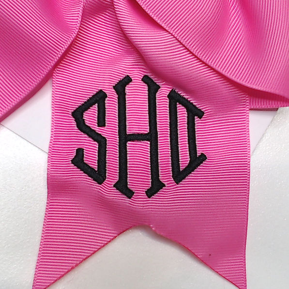 BLOOPER KIDS: Monogrammed Girls Hair Bow