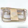 BLOOPER BAG: Monogrammed Clear Train Case