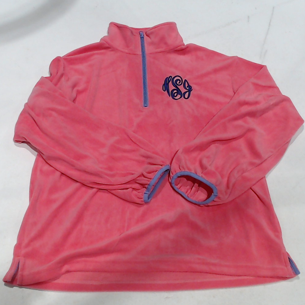 BLOOPER CLOTHING: Monogrammed Puff Sleeve Fleece Pullover