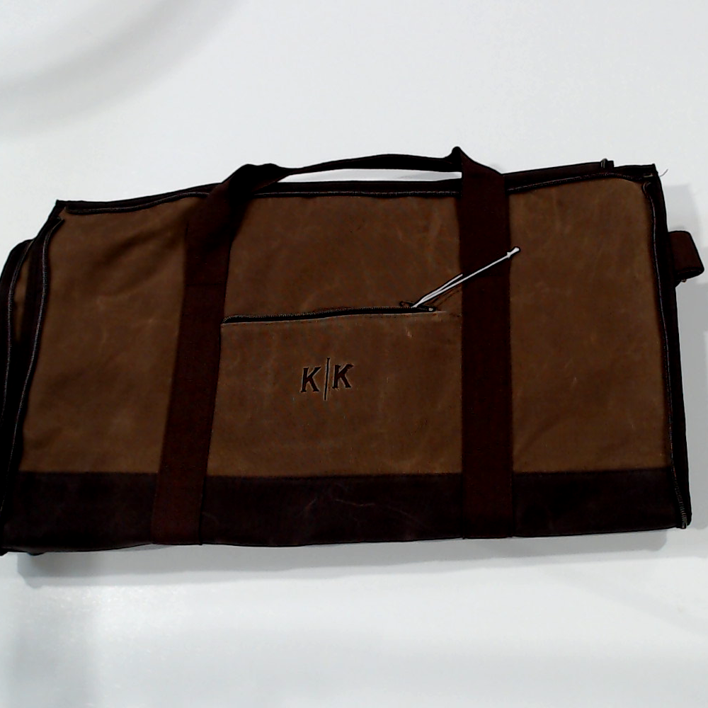 BLOOPER BAG: Personalized Waxed Canvas Convertible Weekend Bag