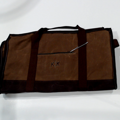 BLOOPER BAG: Personalized Waxed Canvas Convertible Weekend Bag