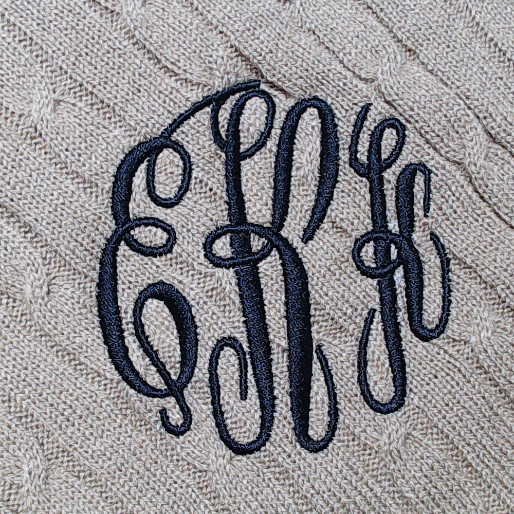 BLOOPER CLOTHING: Monogrammed Poncho