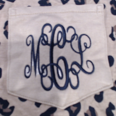 BLOOPER CLOTHING: Monogrammed Pajama Top