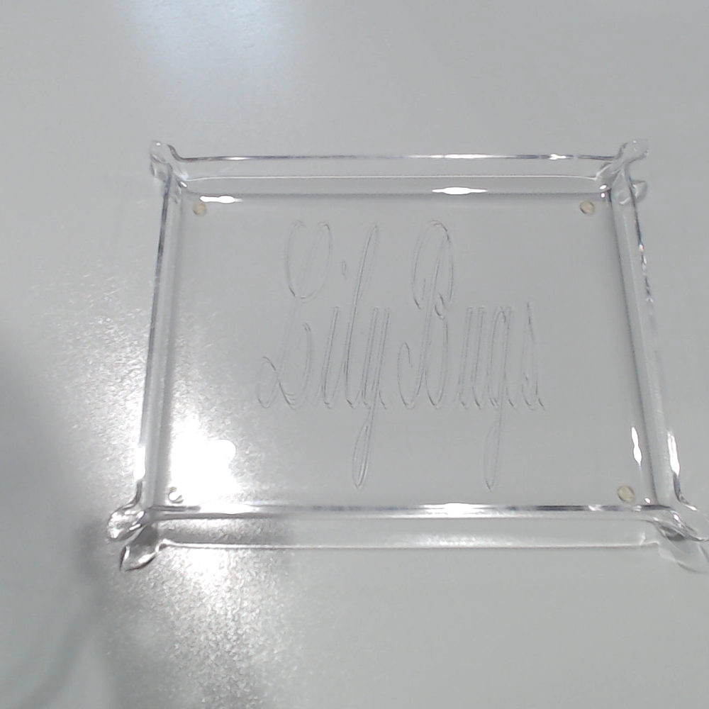 BLOOPER ACCESSORY: Monogrammed Acrylic Tray