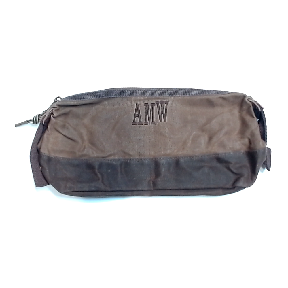 BLOOPER BAG: Personalized Waxed Canvas Dopp Kit