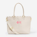Phi Mu Laptop Tote Bag | Bone