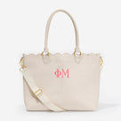 Phi Mu Laptop Tote Bag | Bone