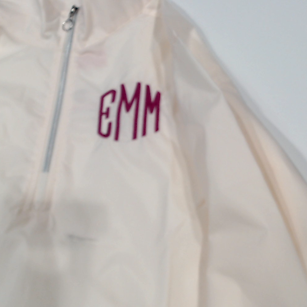 BLOOPER CLOTHING: Monogrammed Windbreaker Pullover