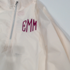 BLOOPER CLOTHING: Monogrammed Windbreaker Pullover