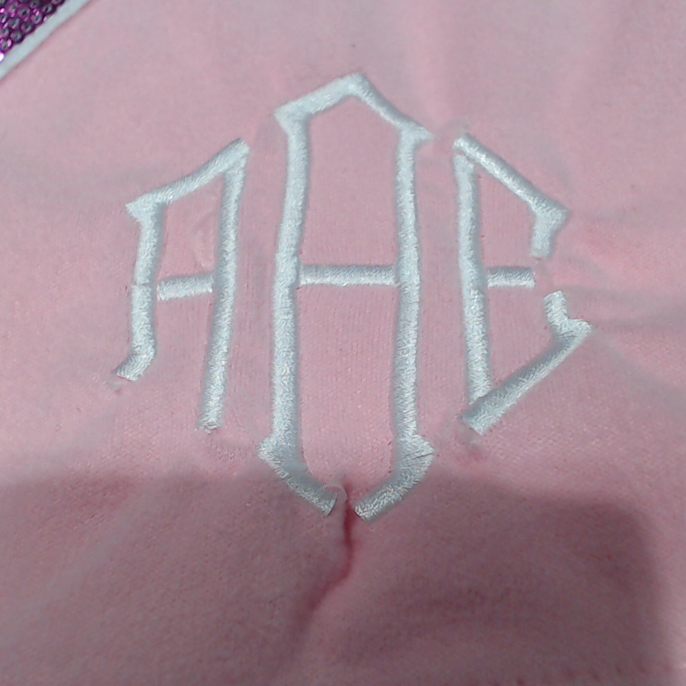 BLOOPER KIDS: Monogrammed Kids Sequin Hearts Sweatshirt