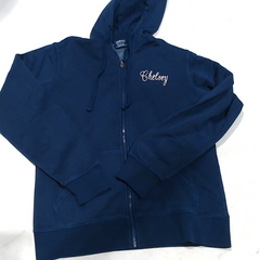 BLOOPER CLOTHING: Monogrammed Hooded Sweatshirt Jacket