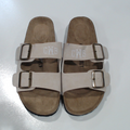 BLOOPER SHOES: Monogrammed Double Strap Sandals