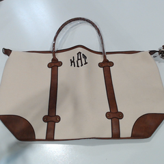 BLOOPER BAG: Monogrammed Vintage Weekender