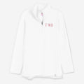 Gamma Phi Beta Pullover Sweatshirt in White | Sorority Quarter Zip