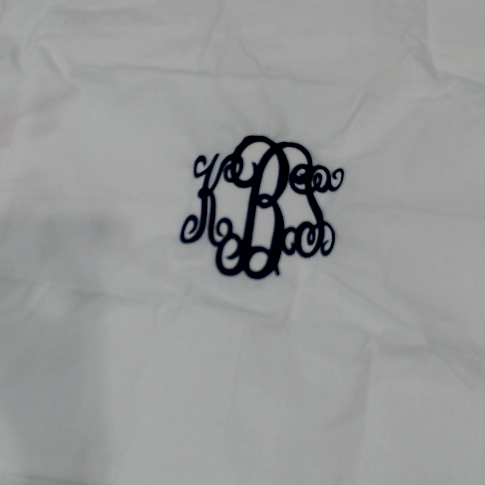 BLOOPER ACCESSORY: Monogrammed Pillow Sham
