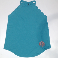 BLOOPER CLOTHING: Monogrammed Scalloped Tank Top
