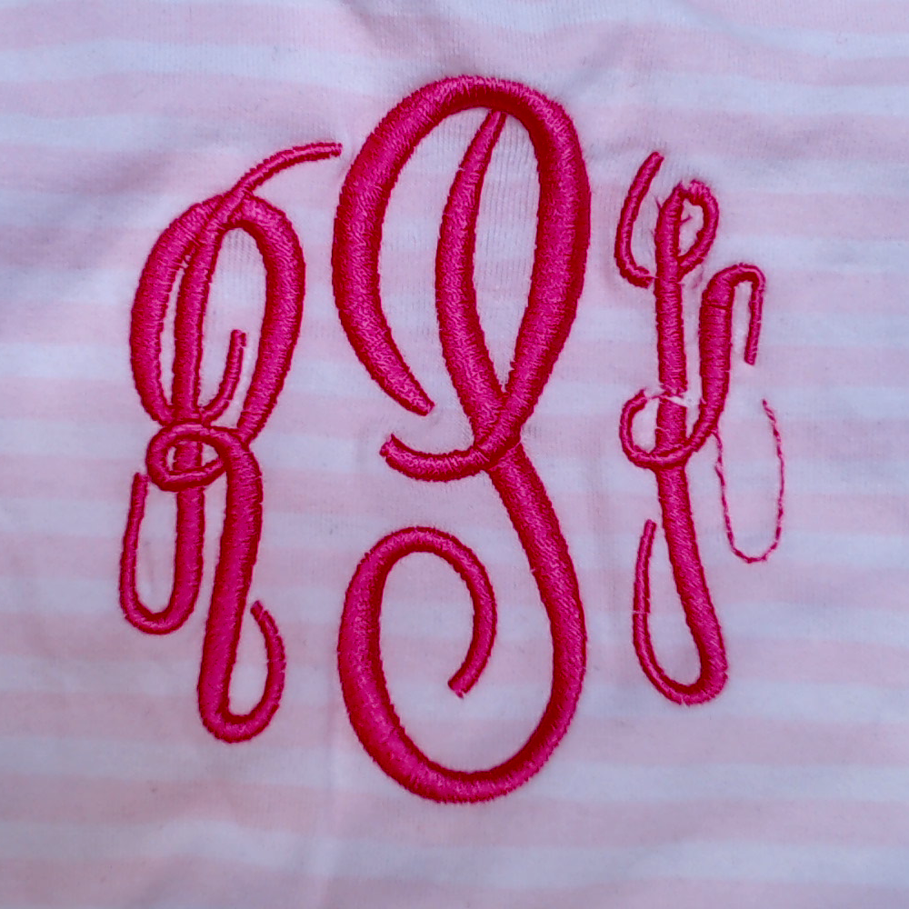 BLOOPER KIDS: Monogrammed Kids Ruffle Dress