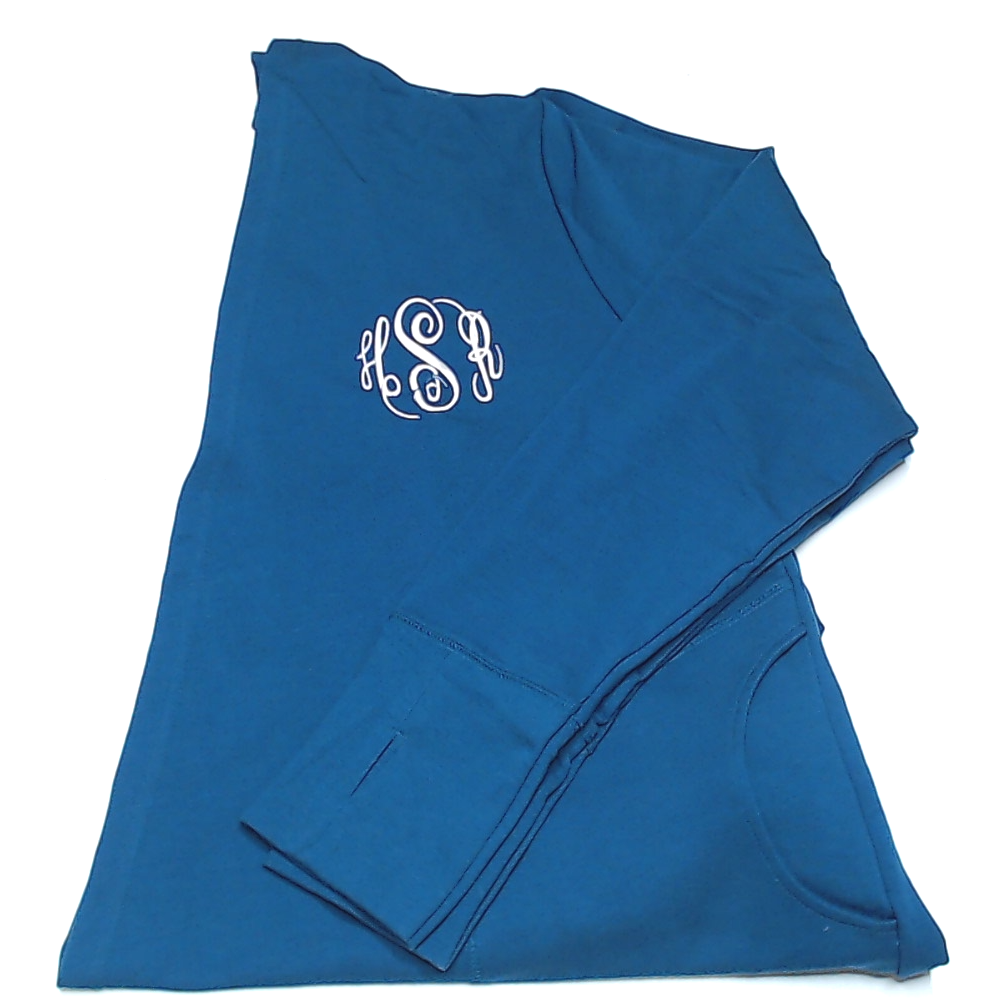 BLOOPER CLOTHING: Monogrammed Sweatshirt Cardigan