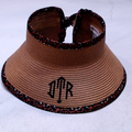 BLOOPER ACCESSORY: Monogrammed Packable Straw Visor