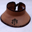 BLOOPER ACCESSORY: Monogrammed Packable Straw Visor