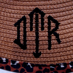 BLOOPER ACCESSORY: Monogrammed Packable Straw Visor