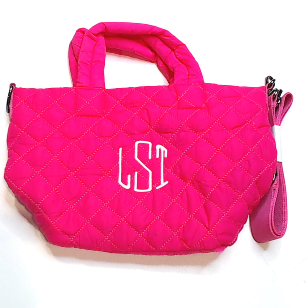 BLOOPER BAG: Monogrammed Diamond Quilted Crossbody