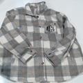 BLOOPER CLOTHING: Monogrammed Fuzzy Shacket