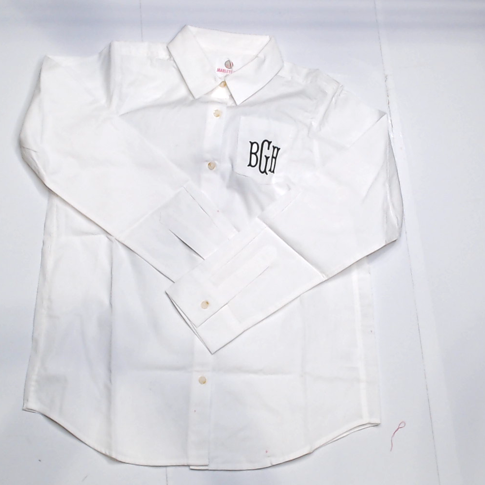 BLOOPER KIDS: Monogrammed Kids Button Down Tunic