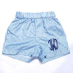 BLOOPER KIDS: Monogrammed Boys Swim Trunks