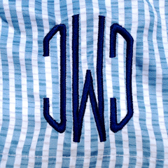 BLOOPER KIDS: Monogrammed Boys Swim Trunks
