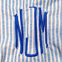 BLOOPER SWIM: Monogrammed Ruched Tankini