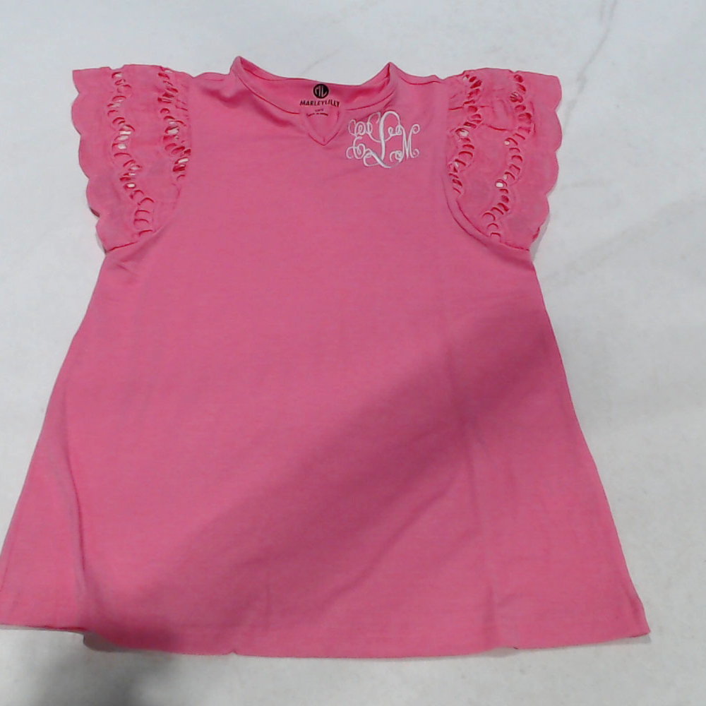 BLOOPER KIDS: Monogrammed Girls Flutter Sleeve Dress
