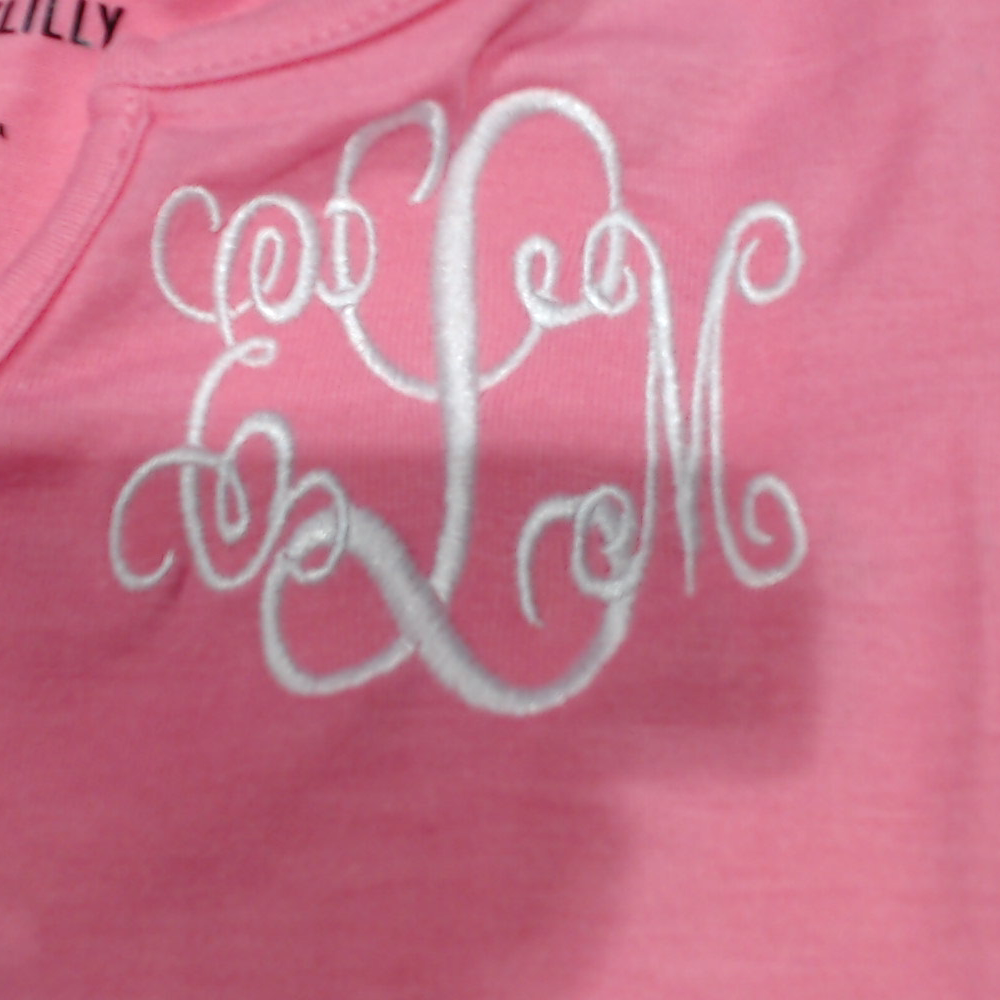 BLOOPER KIDS: Monogrammed Girls Flutter Sleeve Dress
