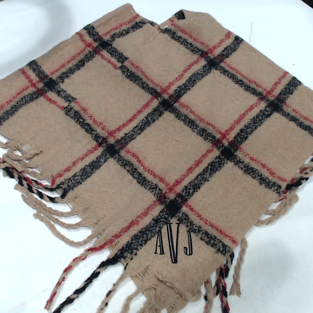 BLOOPER CLOTHING: Monogrammed Plaid Poncho