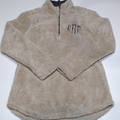 BLOOPER CLOTHING: Monogrammed Fuzzy Sherpa Pullover