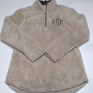 BLOOPER CLOTHING: Monogrammed Fuzzy Sherpa Pullover