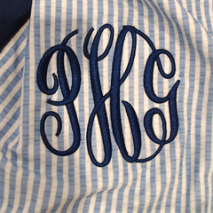 BLOOPER SWIM: Monogrammed Ruched Tankini