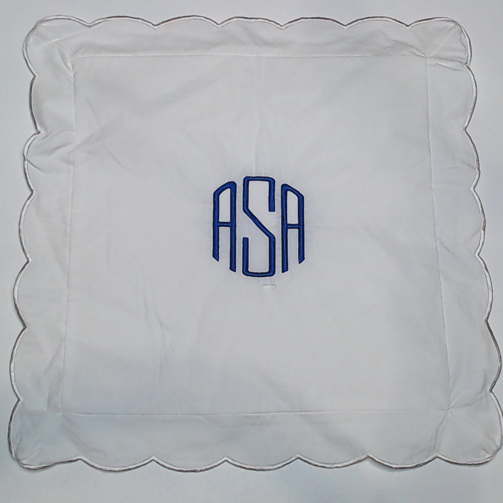 BLOOPER ACCESSORY: Monogrammed Pillow Sham
