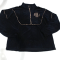 BLOOPER CLOTHING: Monogrammed Leopard Piped Pullover Sweatshirt