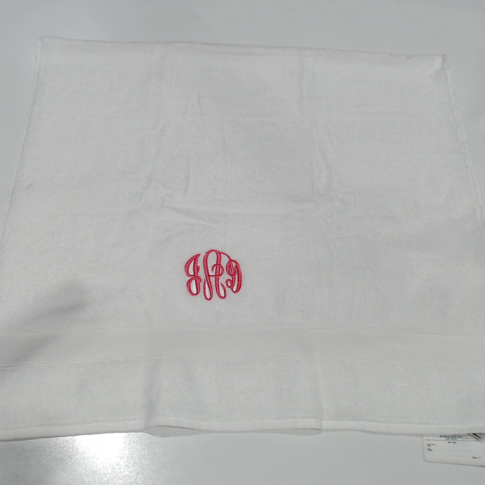 BLOOPER ACCESSORY: Monogrammed Bath Towel