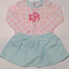 BLOOPER KIDS: Monogrammed Kids Rashguard Swimsuit