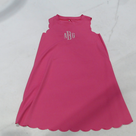 BLOOPER KIDS: Monogrammed Girls Scallop Dress