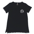 BLOOPER CLOTHING: Monogrammed Scalloped Top