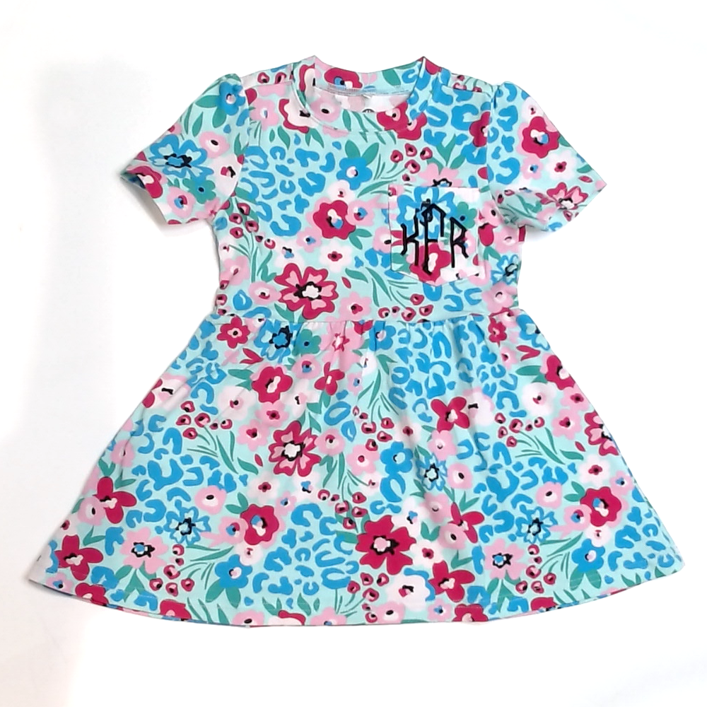 BLOOPER KIDS: Monogrammed Kids T-Shirt Dress