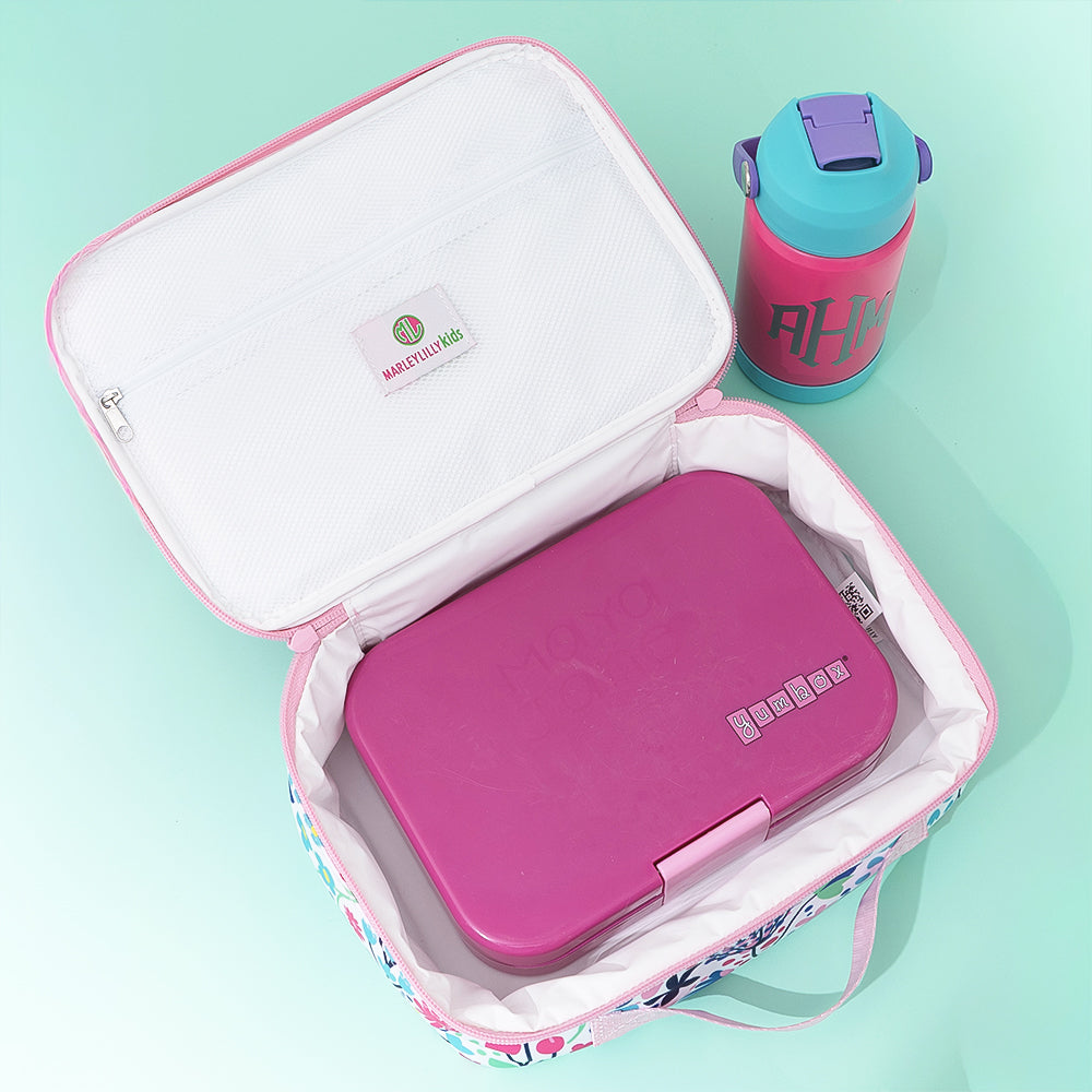 flower power lunchbox inside 