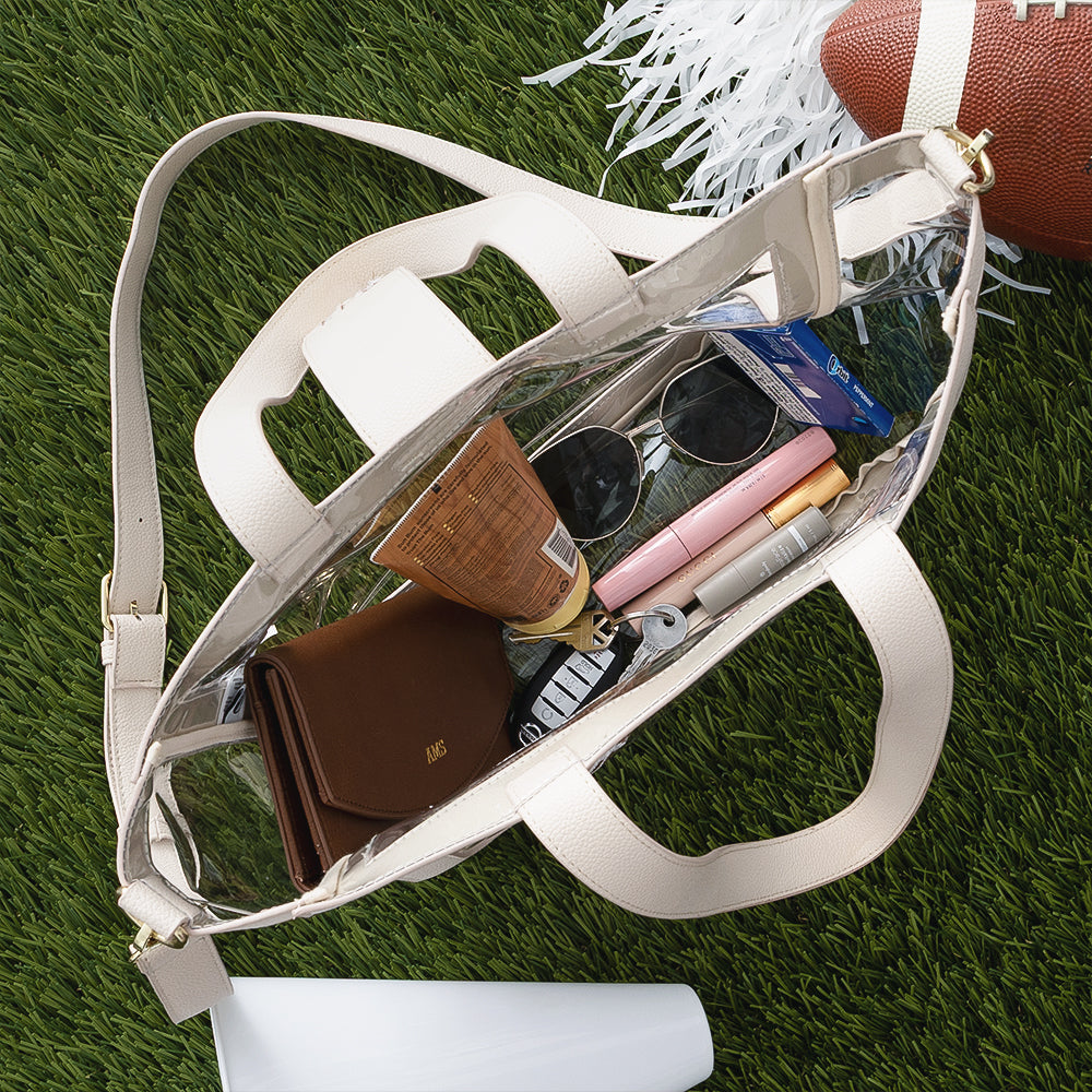 football clear stadium approved tote open from above