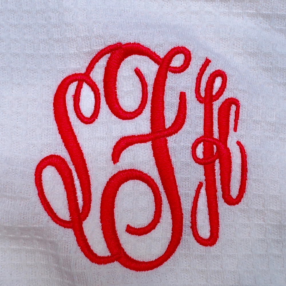 BLOOPER CLOTHING: Monogrammed Waffle Henley Tunic