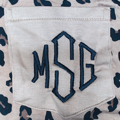 BLOOPER CLOTHING: Monogrammed Pajama Shirt